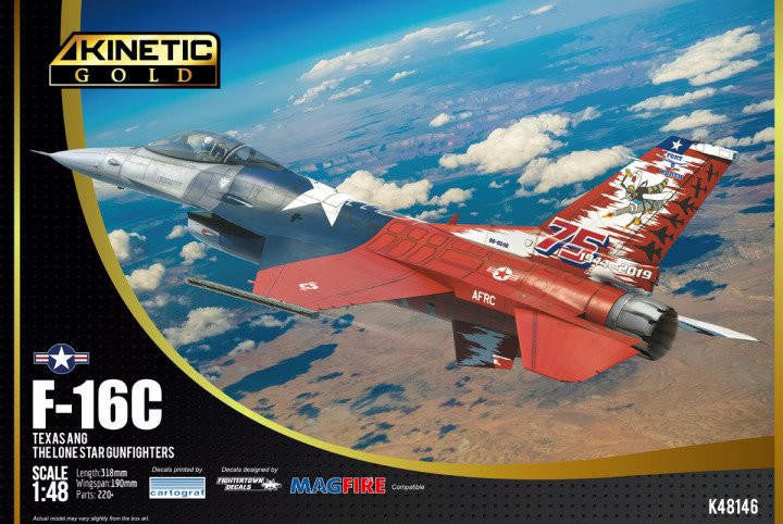Kinetic 1/48 F-16C Falcon Texas ANG 48146